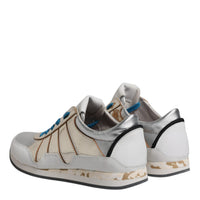 Dolce & Gabbana Multicolor Leather Low Top Sneakers Shoes