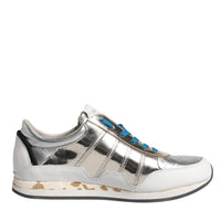 Dolce & Gabbana Multicolor Leather Low Top Sneakers Shoes