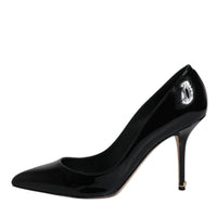 Dolce & Gabbana Black Patent Leather High Heels Pumps Shoes