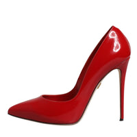 Dolce & Gabbana Red Patent Leather Stiletto Heels Pumps Shoes