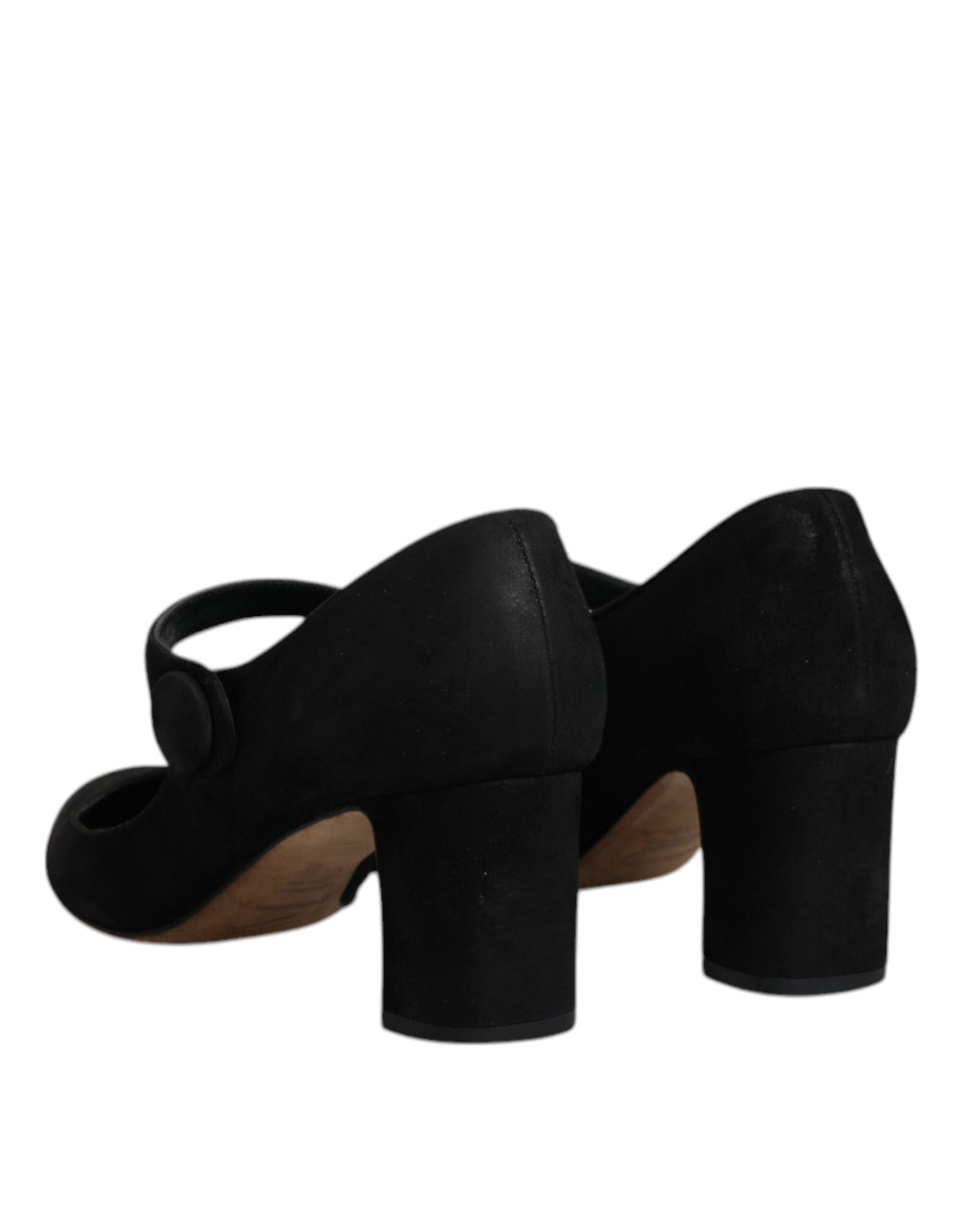 Dolce & Gabbana Black Suede Leather KEIRA Heels Pumps Shoes