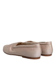 Dolce & Gabbana Beige Fabric Slip On Ballerina Flats Shoes
