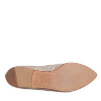 Dolce & Gabbana Beige Fabric Slip On Ballerina Flats Shoes