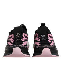 Dolce & Gabbana Black Pink SORRENTO Sport Stretch Sneakers Shoes