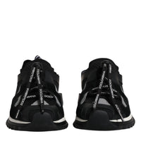 Dolce & Gabbana Black White Logo Sorrento Sneakers Shoes