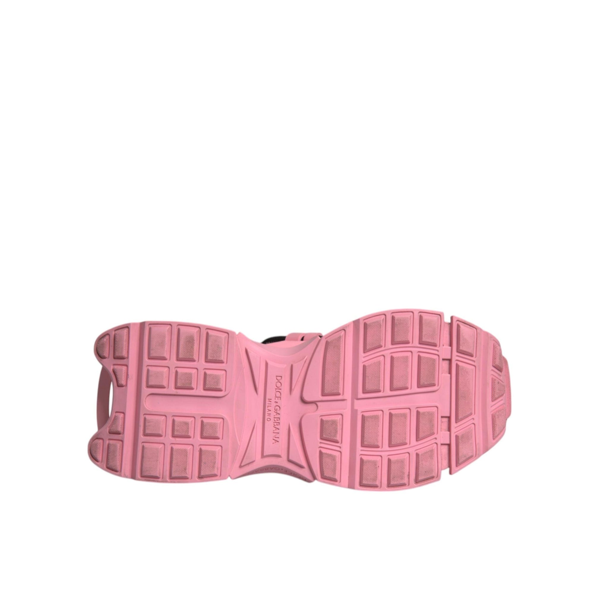 Dolce &amp; Gabbana Pink Low Top Space Women Sneakers Shoes