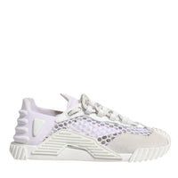 Dolce & Gabbana White Mesh NS1 Low Top Sports Sneaker Shoes