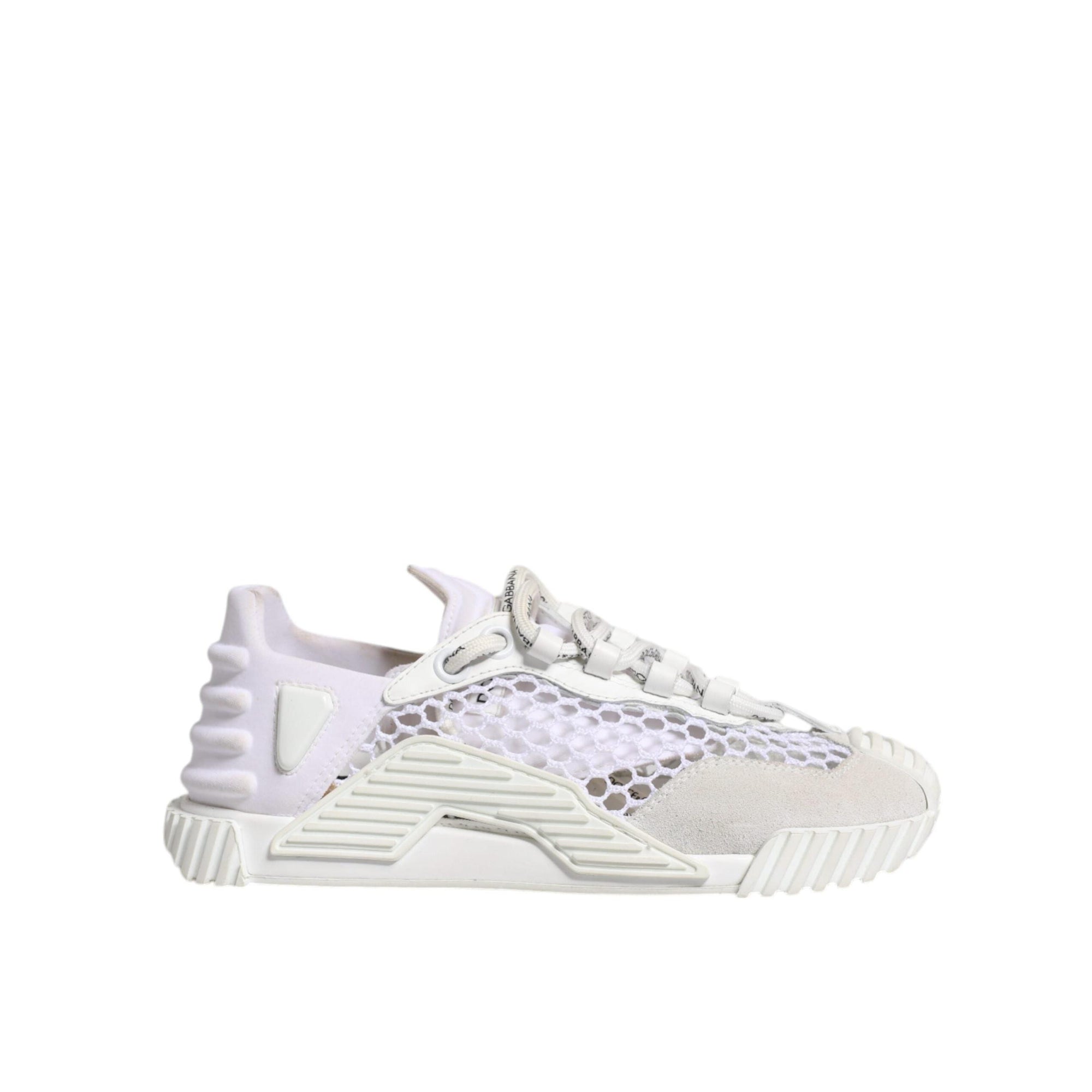 Dolce &amp; Gabbana White Mesh NS1 Low Top Sports Sneaker Shoes