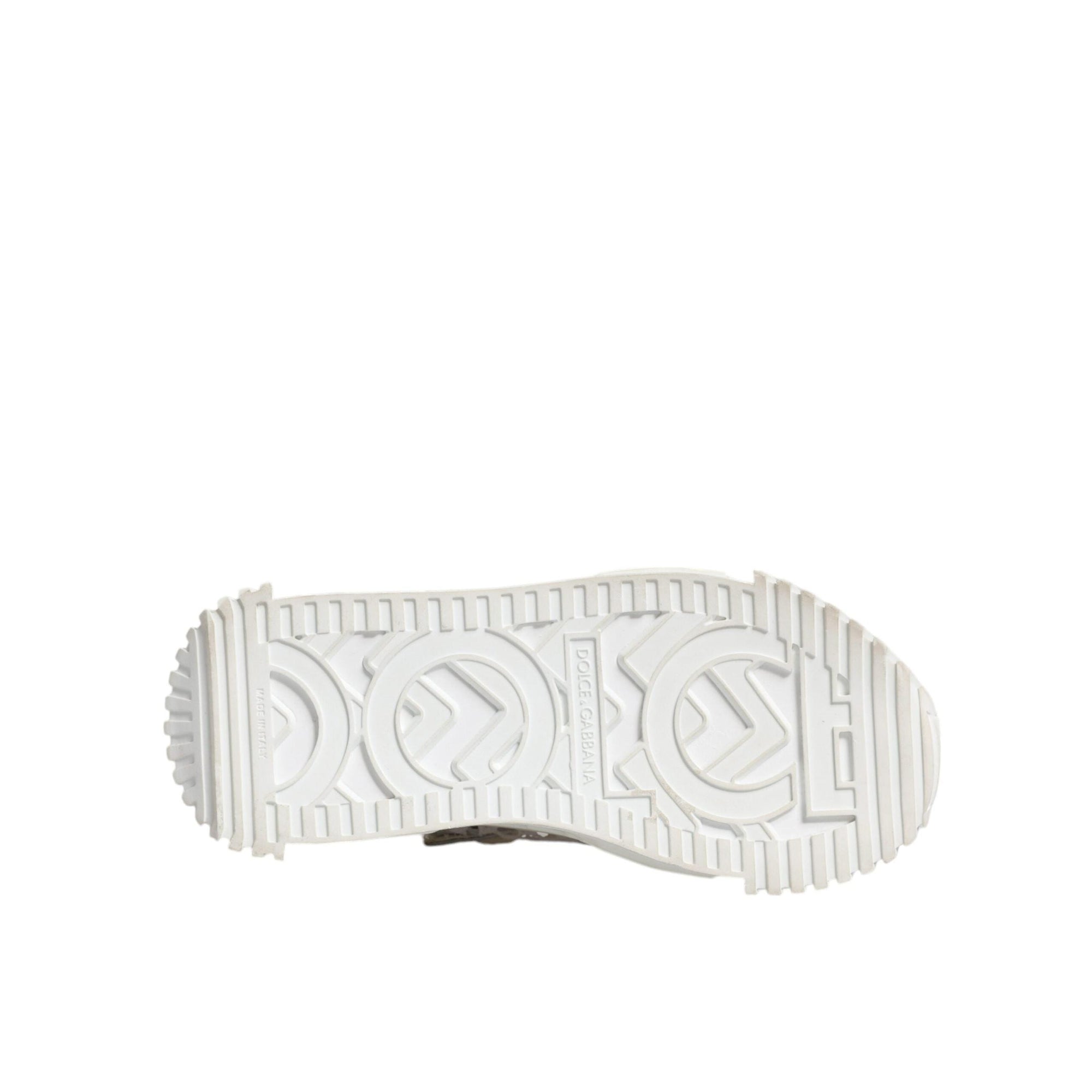 Dolce &amp; Gabbana White Mesh NS1 Low Top Sports Sneaker Shoes