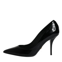 Dolce & Gabbana Black Patent Leather High Heels Pumps Shoes