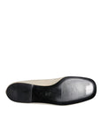 Dolce & Gabbana Beige Fabric Slip On Ballerina Flats Shoes