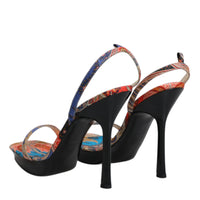 Dolce & Gabbana Multicolor Floral High Heels Sandals Shoes