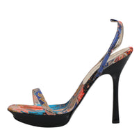 Dolce & Gabbana Multicolor Floral High Heels Sandals Shoes