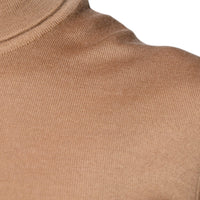 Dolce & Gabbana Brown Turtleneck Long Sleeve Pullover Sweater