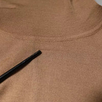 Dolce & Gabbana Brown Turtleneck Long Sleeve Pullover Sweater