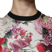 Dolce & Gabbana Multicolor Floral Silk Sleeveless Tank Blouse Top