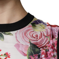 Dolce & Gabbana Multicolor Floral Silk Sleeveless Tank Blouse Top