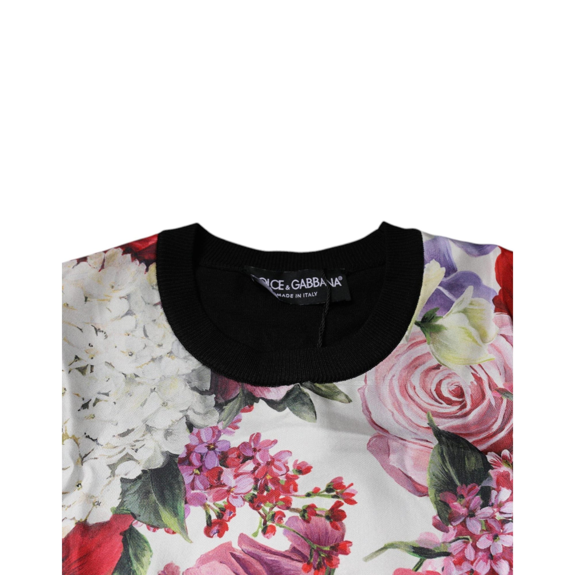 Dolce &amp; Gabbana Multicolor Floral Silk Sleeveless Tank Blouse Top