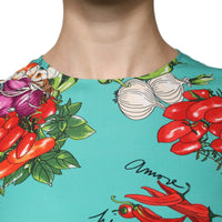 Dolce & Gabbana Multicolor Vegetables Sleeveless Tank Top