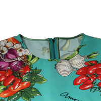 Dolce & Gabbana Multicolor Vegetables Sleeveless Tank Top