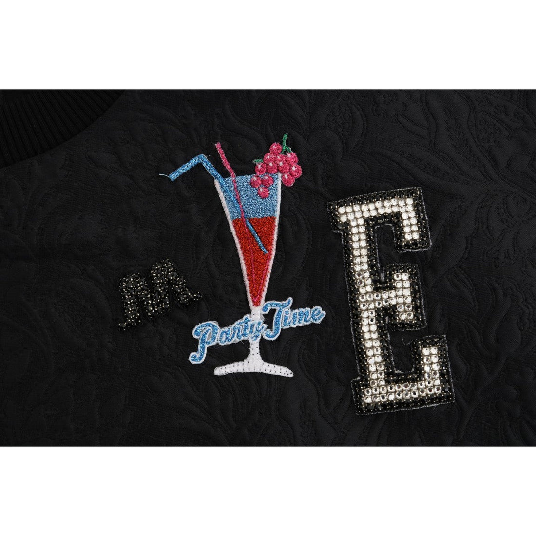 Dolce & Gabbana Enchanted Crystal Embellished Black Sweater