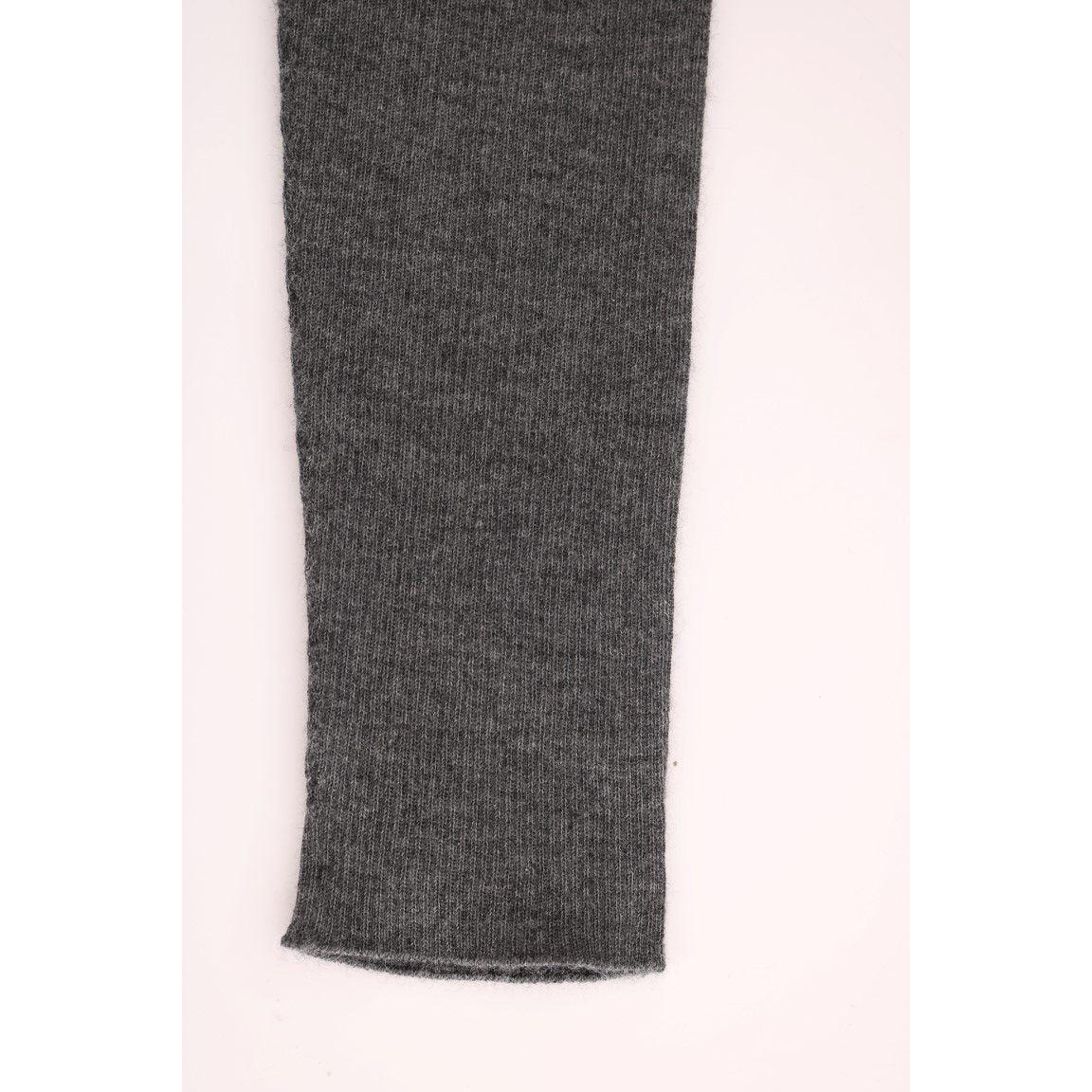 Dolce &amp; Gabbana Chic Gray High Waist Cashmere Tights Pants