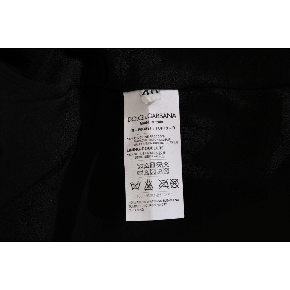 Dolce &amp; Gabbana Elegant Brown Raccoon Fur Knee-Length Coat