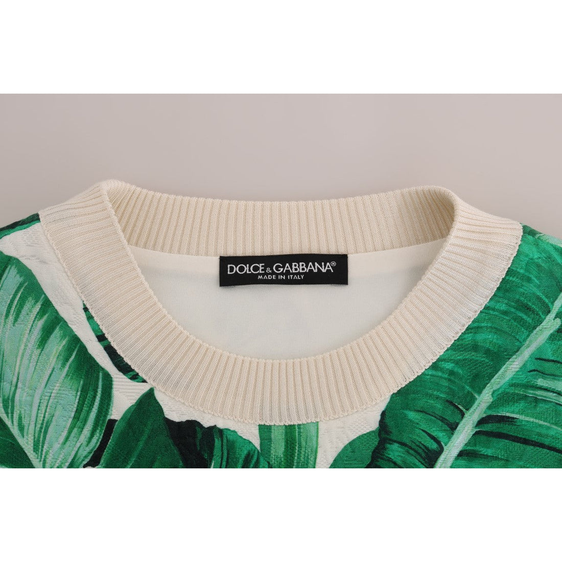 Dolce & Gabbana Tropical Sequined Sweater - Lush Greenery Edition