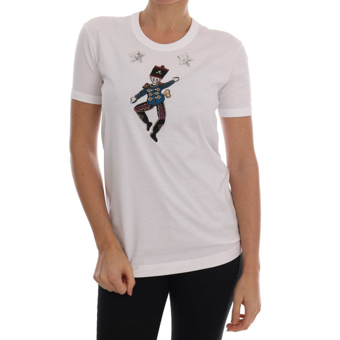 Dolce & Gabbana Sequined Fairy Tale Cotton T-Shirt