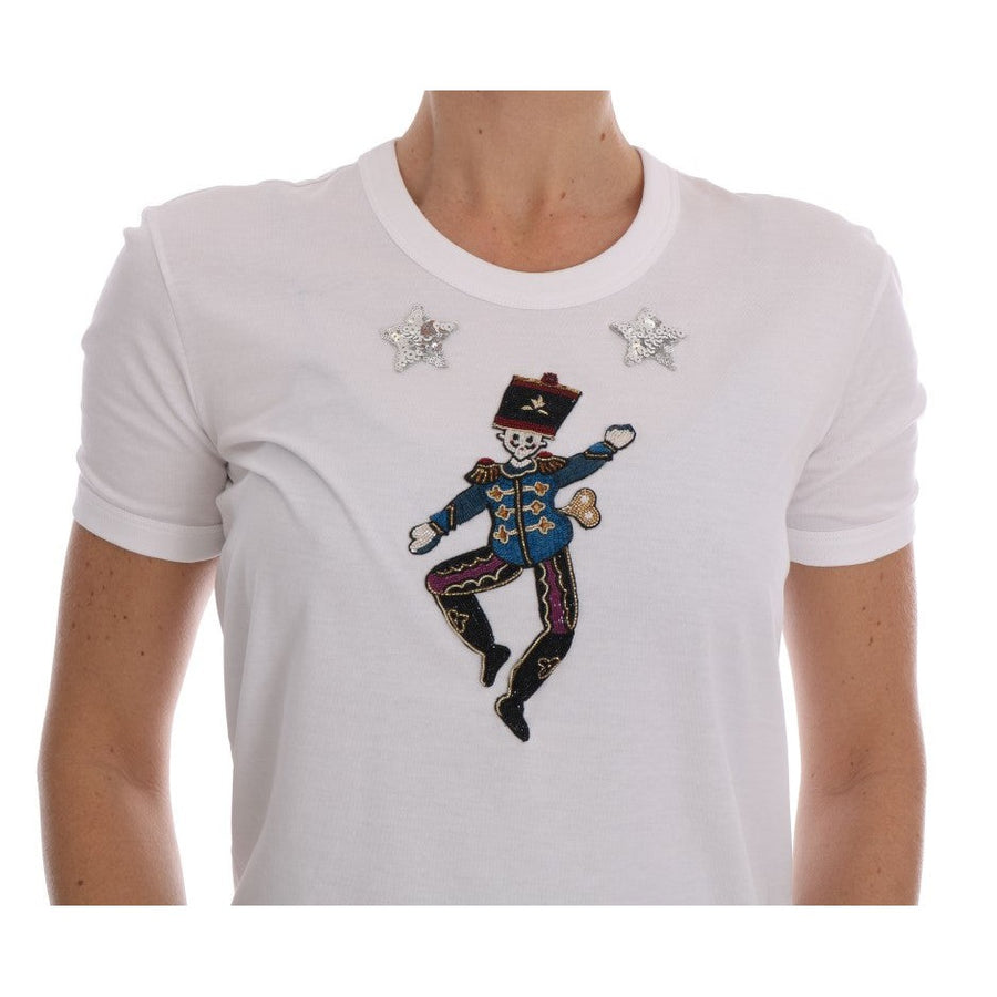 Dolce & Gabbana Sequined Fairy Tale Cotton T-Shirt