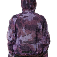 Dolce & Gabbana Purple Camouflage Hooded Men Blouson Jacket