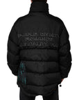 Dolce & Gabbana Black Nylon Puffer Men Full Zip Jacket