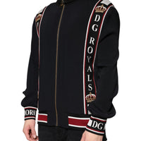 Dolce & Gabbana Black DG King Full Zip Sweatshirt Sweater