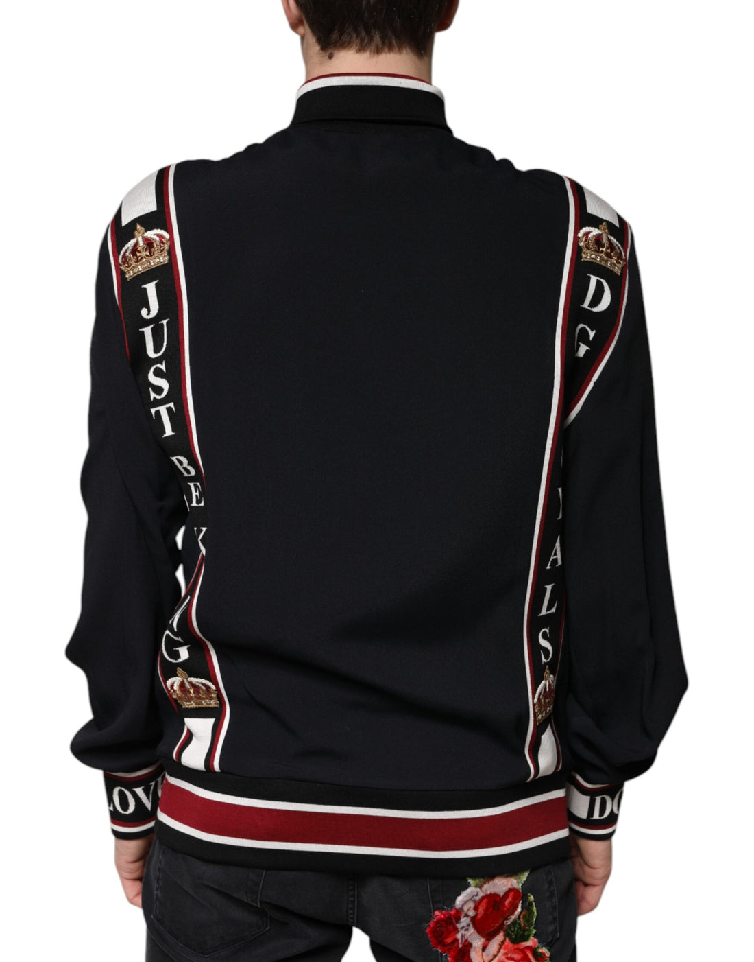 Dolce & Gabbana Black DG King Full Zip Sweatshirt Sweater