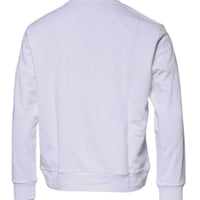 Versace White Medusa Embroidery Crew Neck Pullover Sweater