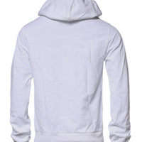 Dolce & Gabbana White Logo Hooded Pullover Sweatshirt Sweater