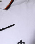 Dolce & Gabbana White Crown Men Full Zip Sweatshirt Sweater