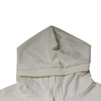 Dolce & Gabbana White Caesar Cotton Hooded Pullover Sweater