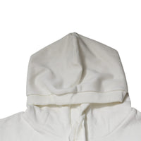 Dolce & Gabbana White Caesar Cotton Hooded Pullover Sweater