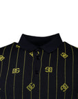 Dolce & Gabbana Black Monogram Mock Neck Pullover Sweater