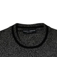 Dolce & Gabbana Gray Crown King Cashmere Pullover Sweater