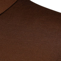 Dolce & Gabbana Brown Cashmere Buttoned Men Pullover Sweater