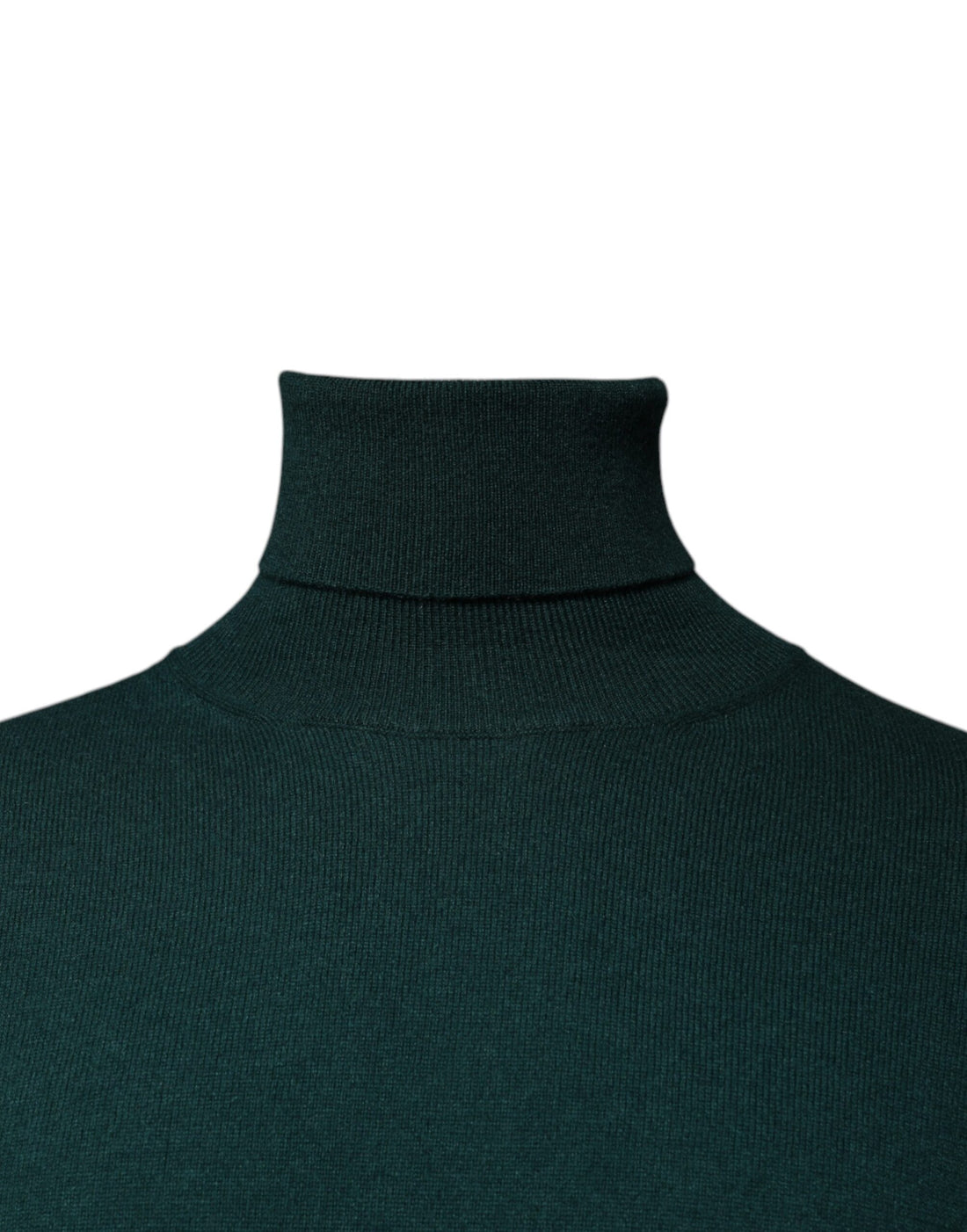 Dolce & Gabbana Green Cashmere Turtleneck Men Pullover Sweater