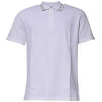 Versace White Viscose Collared Men Polo Short Sleeves T-shirt