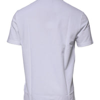 Versace White Viscose Collared Men Polo Short Sleeves T-shirt