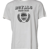 Dolce & Gabbana White Royals Heritage Cotton T-shirt