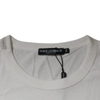 Dolce & Gabbana White Royals Heritage Cotton T-shirt