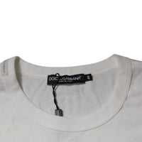 Dolce & Gabbana White Royals Heritage Cotton T-shirt