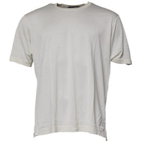 Dolce & Gabbana Off White Crew Neck Short Sleeve T-shirt