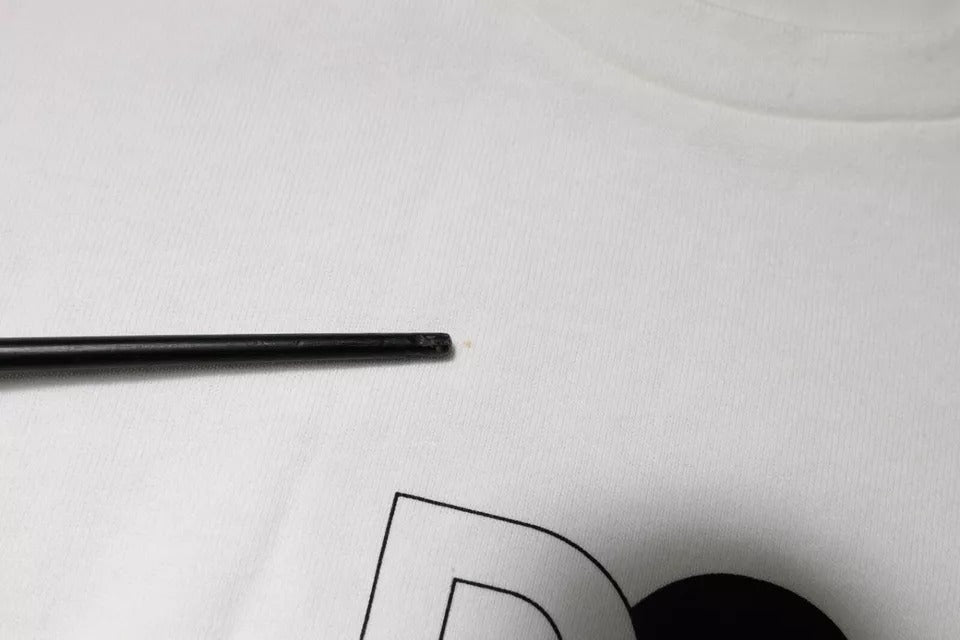 Dolce &amp; Gabbana White DG Logo Crew Neck Short Sleeves T-shirt